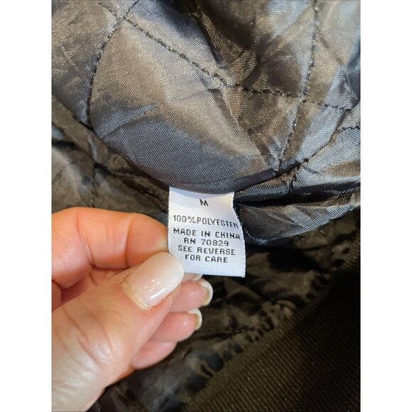 Vintage Y2K  rue21 Satin Varsity Jacket Size Medium White Los Angelos California - Picture 16 of 16